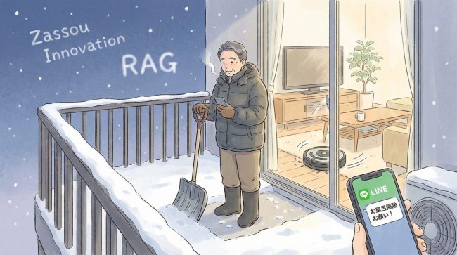 『弊社、アスファルトの隙間から失礼します。〜ルンバに追われ、雪山（ベランダ）で紫煙をくゆらす社長の雑草経営論（的な）〜』