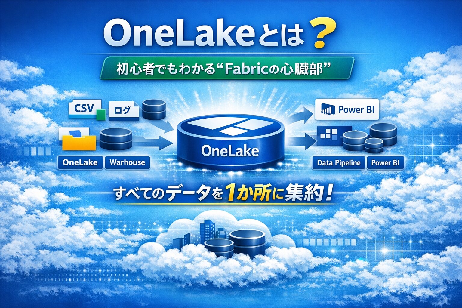 OneLakeとは？初心者でもわかるMicrosoft Fabricの心臓部