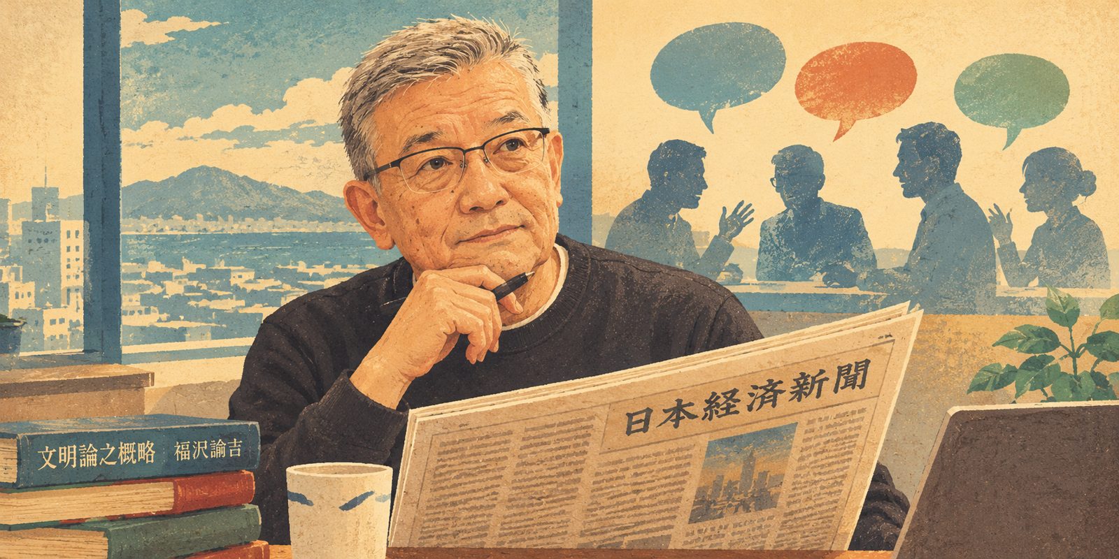 議論がなくなると、輪郭が消える