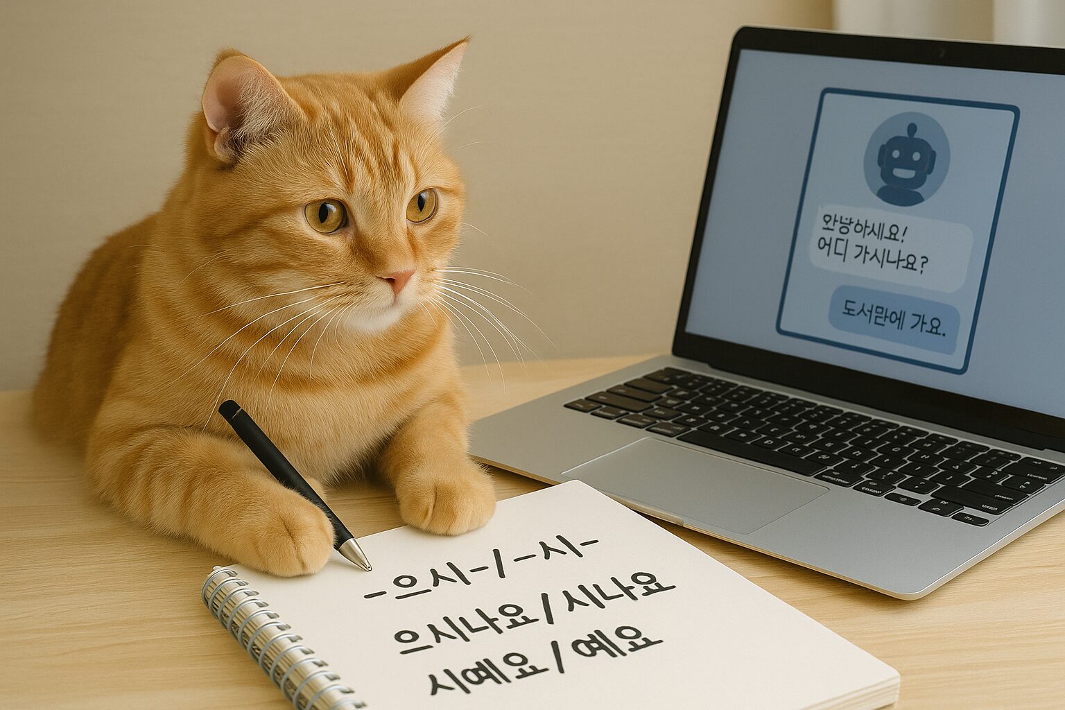 韓国語会話GPTをアップデート：文法ノートを画像で復習する